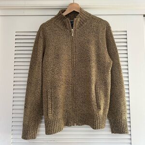 Scott Men's Brown Zip-Up Sweater